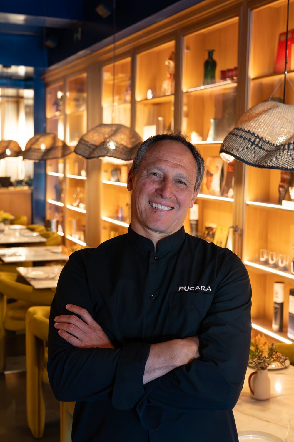 Retrato del jefe de cocina de Pucará en la sala