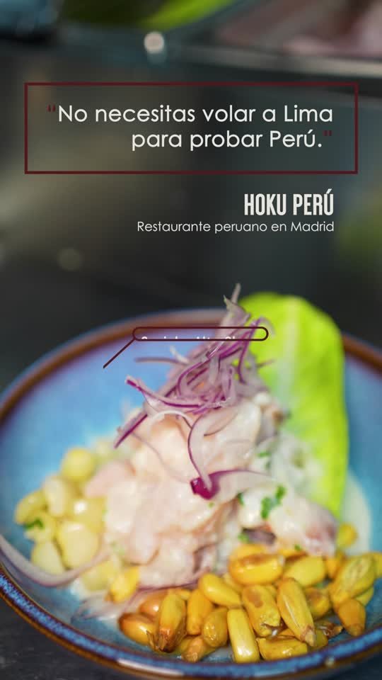 Ceviche con el claim de la marca