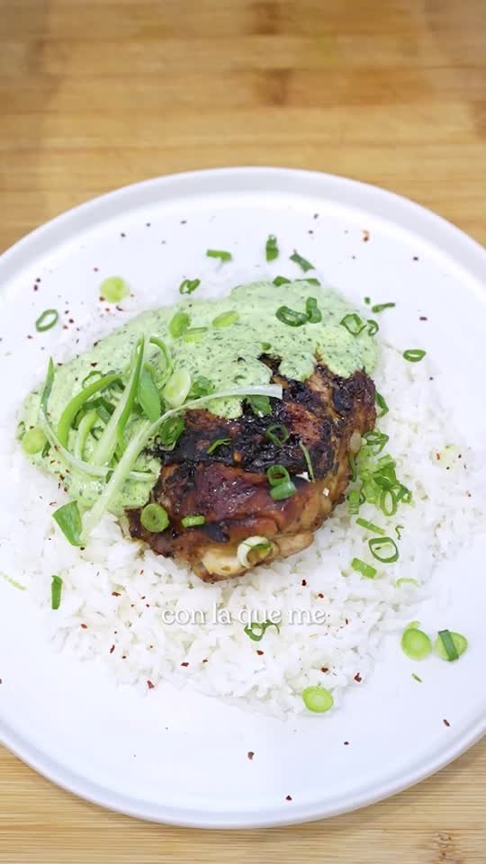 Pollo peruano con salsa verde